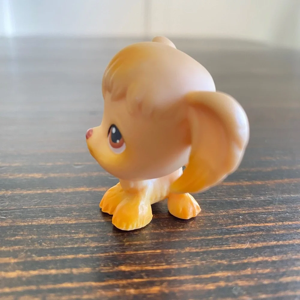 Hasbro Littlest Pet‎ Shop LPS Cocker Spaniel 26 Tan Orange Brown Eyes 2004 Dog
